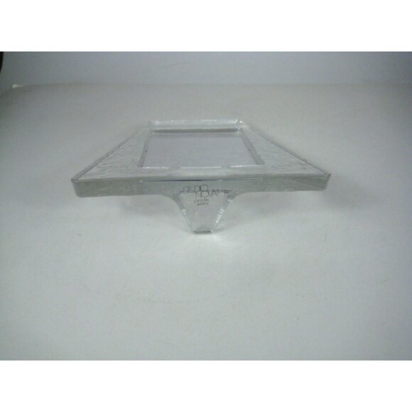 Studio Nova Crystal Photo Frame 4x6 Inch Textured Glass Japan Vintage MCM - Picture 10 of 11